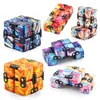 17 Цветов Fidget Toys Infinity Magic Cube Square Головоломка Сенсорная игрушка Снятие Сцепление Смешное Рука Игра Безрезание Для взрослых Детские подарки