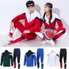 Survêtements de plein air pour hommes Mode Fitness Sweat-shirt à glissière Pantalons de sport Joggers Tenues Desgner Couples de printemps Grande taille Ensembles de deux pièces