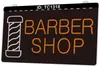 TC1318 Barber Shop Open Light Sign Dual Color 3D Engraving