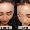 5x5 Body Wave 100% capelli umani Remy Chiusure trasparenti in pizzo per le donne Nodi candeggiati di colore naturale da 10-20 pollici