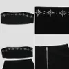 Spring Women's Fashion Bodycon Bandage Diamond 2 Two-Piece Set Sexig Backless Tube Top och Mini Tassel Skirt Party 210527