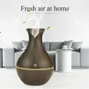 130ml Led Essential Oil Diffuser Humidifier Usb Wood Grain Air Aroma LED therapy 210709