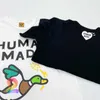 Mężczyźni Kobiety Human Made Koszulki Wysokiej Jakości Dziecięcy Kreskówka Pszenice Uszy Latająca Kaczka Wzór Top Tees Oversize Human Made Tshirts Y0809