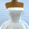 Robes De Mariée Élégantes Sans Bretelles Sans Perles Robe De Mariée En Satin Sur Mesure Vestidos De Novia