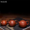 Nlslasi yixing herbata garnek fioletowy gliny xi shi teapot dahongpao czajnik ręcznie zestaw herbaty chińskiej ceremonii dostawy 210724