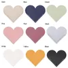 Bookmark 1pc Mini Vintage Candy Color Leather Love Heart Boek Pagina Clip Corner Protective Cover Marker