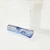 Mini pipes de filtro de cigarro de tabaco de vidro com tubulações de boca redonda plana Tubo de vidro fofo de pirex para papéis rolantes