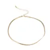 Ins Simple Choker Chain Kettingen Punk ChainAlly Golden Hanger Ketting Dames Gotische Sieraden