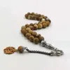 Natural Jaspers Stone Tasbih Braceletes Muçulmanos Misbaha Presente Presente Oração Grânulos Islã Jóias Arábia Saudita Acessórios De Moda