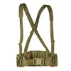 Waist Support Men's Army Military Molle Belt Suspenders X H-shaped BackStrap Combat Girdle Hunting Waistband With Soft Padded