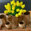 Joy-urnife 10шт высококачественный многоцветный простой ручной стиль DIY искусственные тюльпаны цветы для украшения дома свадьбы