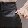 Koreanische PU -Kunstleder -Shorts Frauen Frühling Herbst High Taille Wide Ladies Plus Size Sexy Black Gürtel Femme 7774 210621