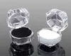Fashion Acrylic Jewelry Packing Box Womens Ornaments Case Ring Earring Stud Storage Jewels Gift Container RRA10144