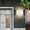 Vägglampa Nordic Style LED Vattentät hus Utomhus ytterdörr Fasad Sconces Porch Garden Inomhus Dekorativt ljus