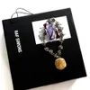 21ss fashion jewelry Raf Simons high quality natural crystal pendant thorn Necklace collarbone chain personalized men's and w281Y