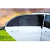Parasole per Auto 2PCS Anti-Zanzara Nylon Nesh Tenda Finestra Anteriore Coppia Visiera Traspirante Universale Sun UV Ray (Nero)