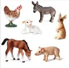 High-quality DHL simulation animal model toy figures solid plastic giraffe elephant rhino brown bear tiger lion leopard horse childrens gift