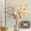 Automne Artificielle Soie Fleurs De Mariage Décoration De La Maison Plante Faux Feuilles Eucalyptus Longue Branche Faux Plantes DIY Mur Arrangement