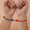 Chaîne de liaison 1 / 2pcs Bracelets assortis pour les femmes Men Couple ATTRACTION MAGNÉTIQUE BOUCLE SMEL