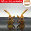 Protable colorful cheap Martian tobacco Bong pipe Smoking Travel Glass cigarette filter water pipes for smoking dry herb