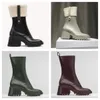 2023 Mujeres de alta calidad Betty Boots Pvc Rubber Beeled Platform Botas de lluvia altas hasta la rodilla Black Impermeable Welly Shoes Outdoor Rainshoes High H