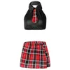Sexy Schoolgirl Costumes Adult Ladies Fantasy School Girl Role Playing Game Outfit Lingerie Underwear Sex Shop for Couple Y04068861086
