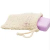 Doğal pul pulluk sabun tasarrufu sağlayıcı sisal sabun tasarrufu koruyucu torba tutucu duş banyosu köpük ve kurutma için 6590596
