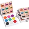 CmaaDu 9 Color Glitter Eyeshadow Palette matt Metallic Lätt att bära Ljus upp makeup-skugga
