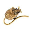 Pins Brooches Gold Silver Color Rhinestone Mouse Rat Women Alloy Enamel Animal Casual Party Brooch Year Gifts Seau22