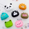 DHL Free hotsale descompressivo brinquedo moda suave silicone pvc animal bonito dos desenhos animados meninas moedas bolsas de bolsa yt199505