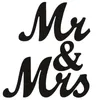 Autres arts et artisanat en bois mr mrs accessoires de mariage mots en anglais