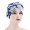 Beanieskull Caps Müslüman Kadınlar İpek Örgü Ön Bağlı Türban Şapkası Kanser Kemoyu Beanie Kapak Kafası Head Wrap Saç Accessorie9539124