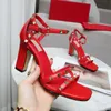 2021 top designer women dress sandals summer fashion ladies high heel slippers luxurys woman office party slides with box large size 35-43