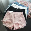 Femme haute taille petit ami denim shorts mode vintage short denim short sexy été femme jeans dame streetwear pantalon court 210702