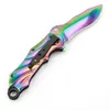 Browning B49 Coltello chiudibile a colori a pinna ad apertura rapida Coltello da campeggio tattico per sopravvivenza all'aperto