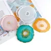 Epoxiharts Silikonformar Oregelbunden Silikon DIY Wave Coaster Mögel Handgjorda DIY Crafts Coaster Plate Silica Gel Mold Das416