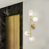 벽 램프 모든 구리 간단한 포스트 - 현대 빛 럭셔리 홍콩 스타일 거실 침실 학습 욕실 개성
