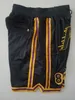 Short de baseball de l'équipe, vêtements de course avec poche zippée, couleur jaune et noir, #8 et #24, taille S-XXL