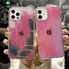 Fashion Laser Aurora Clear Phone Cases For iPhone 12 11 Pro Max XS XR 7 8 Plus Transparent Hard Back Cover