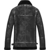 Men's Leather & Faux Genuine Jacket Men Clothes 2022 Winter Natural Wool Fur Coat Warm Streetwear Bomber Jackets Plus Size MY