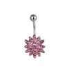 D0066 Bowknot Stone Belly Navel Button Ring0123456786139836