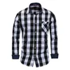 Fredd marshall camisa casual homens xadrez masculino camisas magro em forma de manga comprida manga xadrez xadrez camisa camisa masculina 3xl fm155 210527