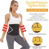 Shapers feminino Lanfei Sauna Sweat Sweat Treiner Belt Femme Body Shaper Mulheres Ganchos de Slimming