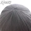 Rascal Does Not Dream Of Bunny Girl Senpai Sakurajima Mai Cosplay Wigs Synthetic Hair Long Straight Gray Headgear Role Play Y0913