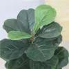 23 "kunstmatige vioolblad vijgenboom, tuin faux ficus lyrata groene potplant voor decoratieve binnen / buiten / thuis / kantoor