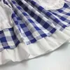 Girls Dress European and American Style Plaid Print Sleeveless Princess Summer Children's Party 3-7Y 210515