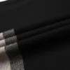 Mode haut de gamme Designer marque hommes tricot noir laine pull pull col rond automne hiver décontracté pull hommes vêtements 210909