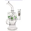 New Design Glass Bong Blue dab rig Screw pipes fab egg Hookahs 14mm water Smoking Accessories Smoking Pipe