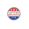 Låt oss gå Brandon Party Favor Personlighetsbrev Dropp Alloy Brosch Badge
