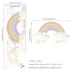 Funlife Dream Rainbow Wallpaper Children Wall Sticker Peel & Stick Removable Eco-friendly PVC Decals for Baby's Room Decration 210929